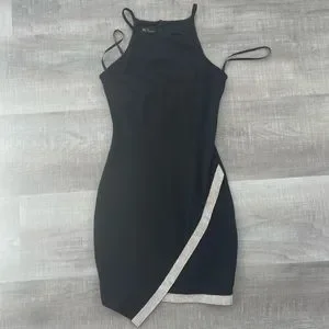 navy blue dress for baby girl BCX Juniors' Asymmetrical-Hem Rhinestone Dress Sz Xl $59 main image 0